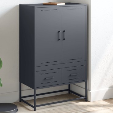 vidaXL Ντουλάπι Ανθρακί 68x39x111,5cm από Χάλυβα 1 τεμ.