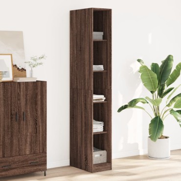 vidaXL Ντουλάπα Καφέ Δρυς 30x50x200cm από Επεξεργασμένο Ξύλο 1 τεμ.