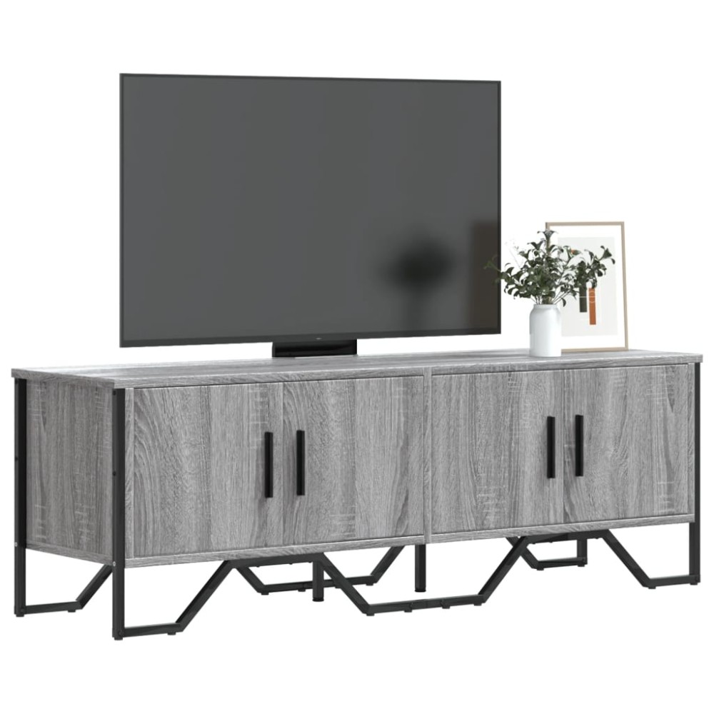 vidaXL Έπιπλο Τηλεόρασης Γκρι Sonoma 122x34x41cm από Επεξεργ. Ξύλο