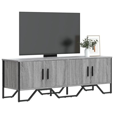 vidaXL Έπιπλο Τηλεόρασης Γκρι Sonoma 122x34x41cm από Επεξεργ. Ξύλο