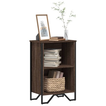 vidaXL Βιβλιοθήκη Καφέ Δρυς 50x31x74,5cm από Επεξεργασμένο Ξύλο 1 τεμ.