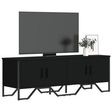 vidaXL Έπιπλο Τηλεόρασης Μαύρο 122x34x41cm Επεξεργασμένο Ξύλο