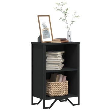 vidaXL Βιβλιοθήκη Μαύρη 50x31x74,5cm από Επεξεργασμένο Ξύλο 1 τεμ.