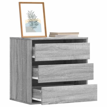 vidaXL Συρταριέρα Γκρι Sonoma 60x41x58cm από Επεξεργ. Ξύλο 1 τεμ.