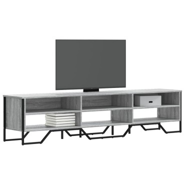 vidaXL Έπιπλο Τηλεόρασης Γκρι Sonoma 180x34x41cm από Επεξεργ. Ξύλο