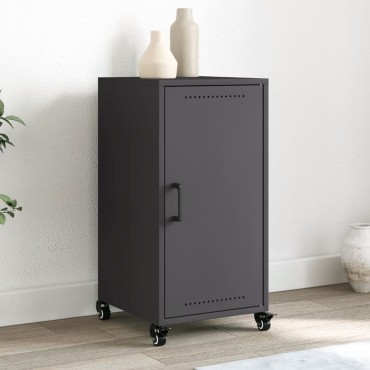 vidaXL Ντουλάπι Μαύρο 36x39x72cm από Ατσάλι 1 τεμ.