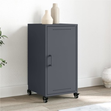 vidaXL Μπουφές Ανθρακί 36x39x72cm από Ατσάλι 1 τεμ.