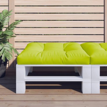 vidaXL Μαξιλάρι Παλέτας Αν. Πράσινο 80x80x12cm Υφασμάτινο