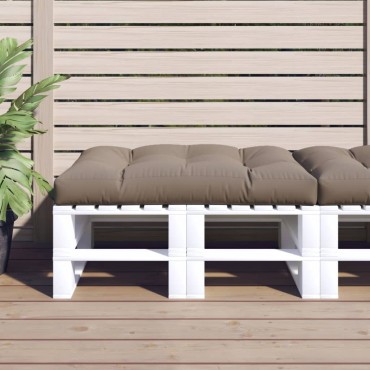 vidaXL Μαξιλάρι Παλέτας Taupe 120 x 80 x 12 εκ. Υφασμάτινο