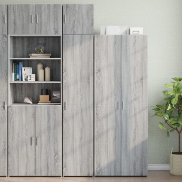 vidaXL Ντουλάπι Αποθήκευσης Στενό Δρυς 40x42,5x225cm Επεξεργ. Ξύλο 1 τεμ.