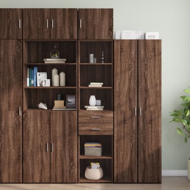 vidaXL Ντουλάπι Αποθήκευσης Στενό Δρυς 45x42,5x225cm Επεξεργ. Ξύλο 1 τεμ.