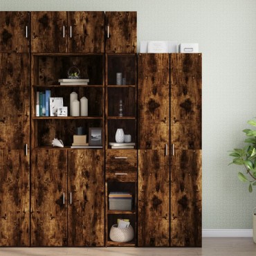 vidaXL Ντουλάπι Αποθήκευσης Στενό Δρυς 30x42,5x225cm Επεξεργ. Ξύλο 1 τεμ.