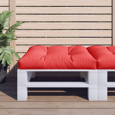 vidaXL Μαξιλάρι Καναπέ Παλέτας Κόκκινο 70x70x12cm