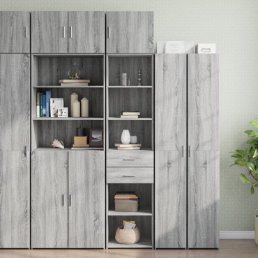 vidaXL Ντουλάπι Αποθήκευσης Στενό Δρυς 45x42,5x225cm Επεξεργ. Ξύλο 1 τεμ.