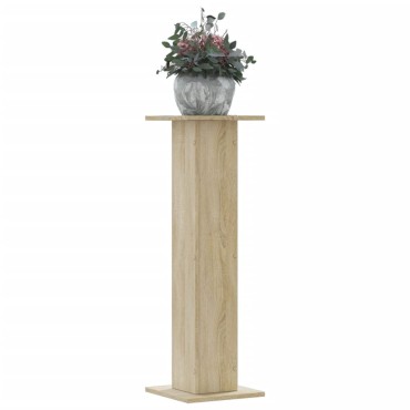 vidaXL Βάσεις Φυτών 2 Τεμ. Sonoma Δρυς 30x30x95 εκ. Επεξεργασμένο Ξύλο