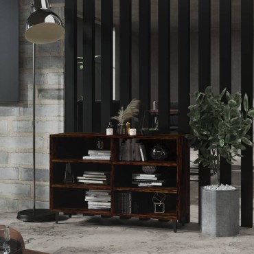 vidaXL Ραφιέρα Καπνιστή Δρυς 103,5x35x70cm από Μοριοσανίδα 1 τεμ.