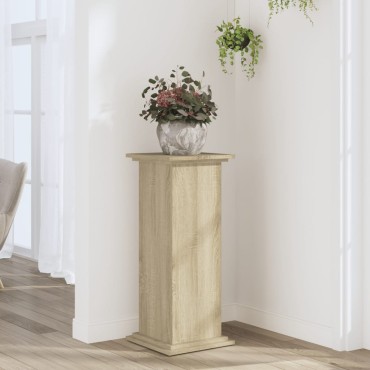 vidaXL Βάσεις Φυτών Sonoma Δρυς 33x33x80εκ. Επεξεργασμένο Ξύλο