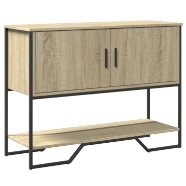 vidaXL Τραπέζι Κονσόλα Sonoma Δρυς 100x35x74,5cm Επεξεργασμένο Ξύλο 1 τεμ.