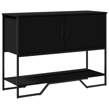 vidaXL Τραπέζι Κονσόλα Μαύρο 100x35x74,5cm από Επεξεργ. Ξύλο 1 τεμ.
