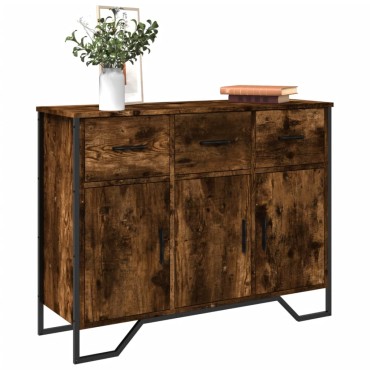 vidaXL Ντουλάπι Καπνιστή Δρυς 97x32,5x74,5cm από Επεξεργ. Ξύλο 1 τεμ.