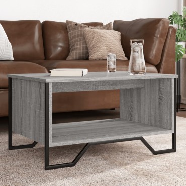 vidaXL Τραπεζάκι Σαλονιού Γκρι Sonoma 75x51x40cm Επεξεργασμένο Ξύλο 1 τεμ.