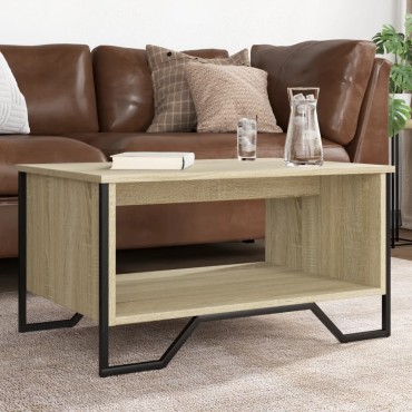 vidaXL Τραπεζάκι Σαλονιού Sonoma Δρυς 75x51x40cm Επεξεργασμένο Ξύλο 1 τεμ.