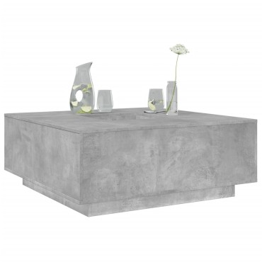 vidaXL Τραπεζάκι Σαλονιού Γκρι Σκυρ. 100x100x40cm Επεξεργασμένο Ξύλο 1 τεμ.