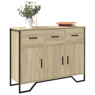 vidaXL Συρταριέρα Sonoma Δρυς 97x32,5x74,5cm Επεξεργασμένο Ξύλο 1 τεμ.