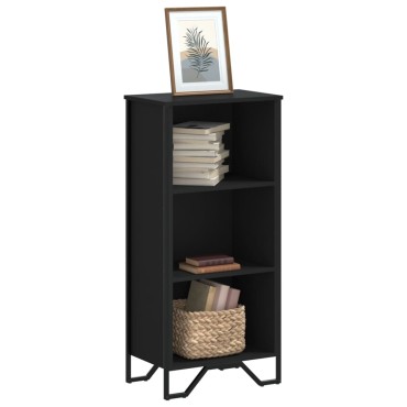 vidaXL Βιβλιοθήκη Μαύρη 50x31x106cm από Επεξεργασμένο Ξύλο 1 τεμ.