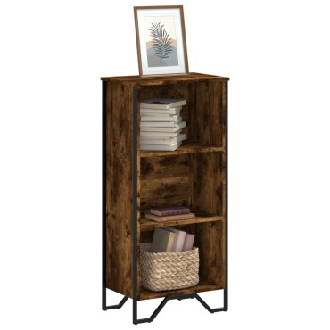 vidaXL Βιβλιοθήκη Καπνιστή Δρυς 50x31x106cm από Επεξεργασμένο Ξύλο 1 τεμ.