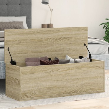 vidaXL Κουτί Αποθήκευσης Sonoma Δρυς 102x35x35cm Επεξεργασμένο Ξύλο 1 τεμ.