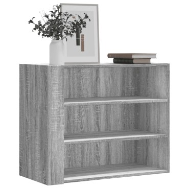 vidaXL Ντουλάπι Τοίχου Γκρι Sonoma 75x35x60cm από Επεξεργασμένο Ξύλο 1 τεμ.