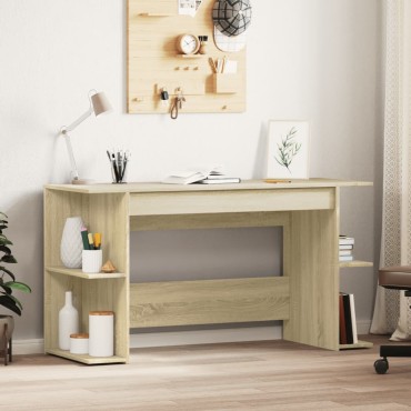 vidaXL Γραφείο Sonoma Δρυς 140x50x75cm από Επεξεργασμένο Ξύλο 1 τεμ.