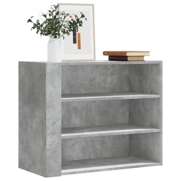 vidaXL Ντουλάπι Τοίχου Γκρι Σκυρ. 75x35x60cm Επεξεργασμένο Ξύλο 1 τεμ.