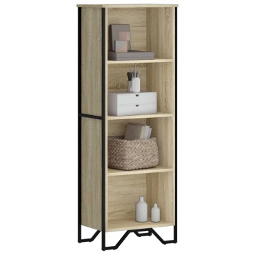 vidaXL Βιβλιοθήκη Sonoma Δρυς 50x31x137,5cm από Επεξεργασμένο Ξύλο 1 τεμ.