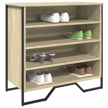vidaXL Παπουτσοθήκη Sonoma Δρυς 80x38x78cm από Επεξεργασμένο Ξύλο