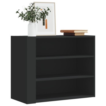 vidaXL Ντουλάπι Τοίχου Μαύρο 75x35x60cm από Επεξεργασμένο Ξύλο 1 τεμ.