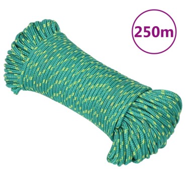 vidaXL Σχοινί Ναυτιλίας Πράσινο 5 χιλ. 250 μ. από Πολυπροπυλένιο