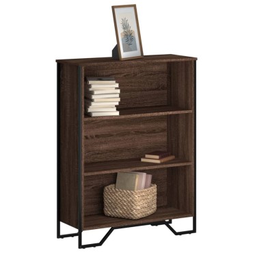 vidaXL Βιβλιοθήκη Καφέ Δρυς 80x31x106cm από Επεξεργασμένο Ξύλο 1 τεμ.