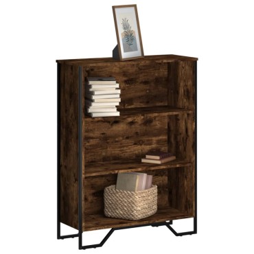 vidaXL Βιβλιοθήκη Καπνιστή Δρυς 80x31x106cm από Επεξεργασμένο Ξύλο 1 τεμ.