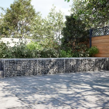 vidaXL Συρματοκιβώτιο με Κάλυμμα 600x100x50εκ. από Γαλβανισμένο Χάλυβα