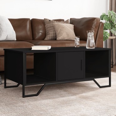 vidaXL Τραπεζάκι Σαλονιού Μαύρο 100x51x40cm Επεξεργασμένο Ξύλο 1 τεμ.