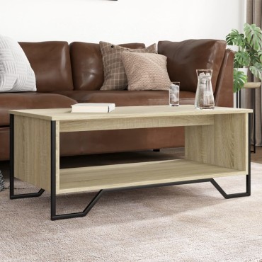 vidaXL Τραπεζάκι Σαλονιού Sonoma Δρυς 100x51x40cm Επεξεργασμένο Ξύλο 1 τεμ.