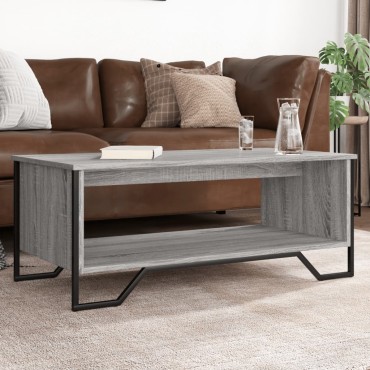 vidaXL Τραπεζάκι Σαλονιού Γκρι Sonoma 100x51x40cm Επεξεργασμένο Ξύλο 1 τεμ.