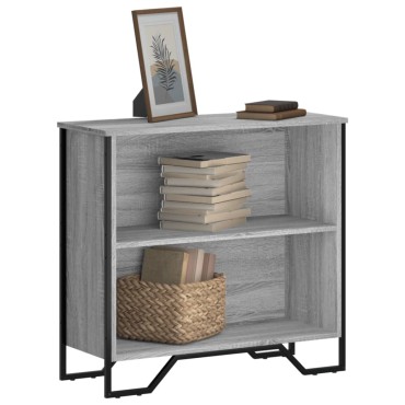 vidaXL Βιβλιοθήκη Γκρι Sonoma 80x31x74,5cm από Επεξεργ. Ξύλο 1 τεμ.