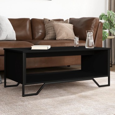vidaXL Τραπεζάκι Σαλονιού Μαύρο 100x51x40cm Επεξεργασμένο Ξύλο 1 τεμ.