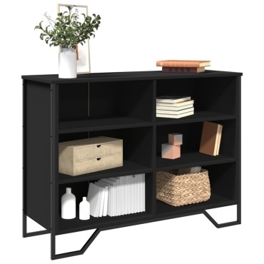 vidaXL Συρταριέρα Μαύρη 101x35,5x74,5cm από Επεξεργασμένο Ξύλο 1 τεμ.