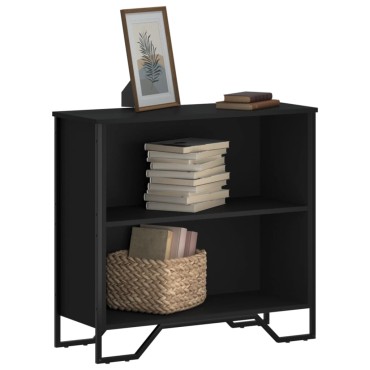 vidaXL Βιβλιοθήκη Μαύρη 80x31x74,5cm από Επεξεργασμένο Ξύλο 1 τεμ.