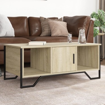 vidaXL Τραπεζάκι Σαλονιού Sonoma Δρυς 100x51x40cm Επεξεργασμένο Ξύλο 1 τεμ.
