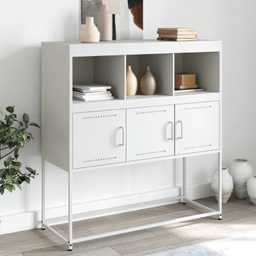 vidaXL Ντουλάπι Λευκό 100,5x39x107cm Ατσάλινο 1 τεμ.